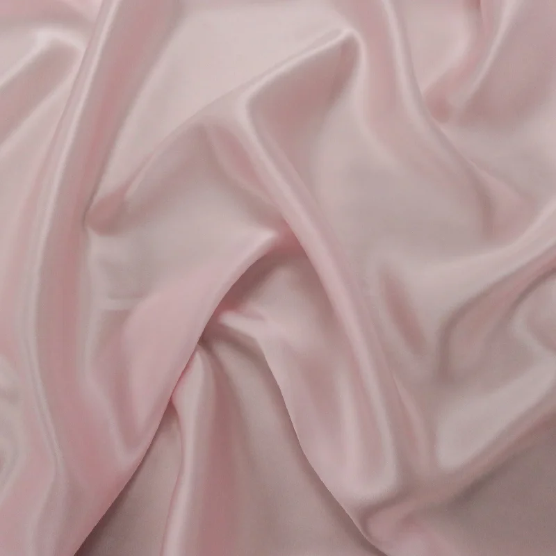 Silk Charmeuse Fabric Light Pink Solid 54" 19mm Silk unclassified dresses