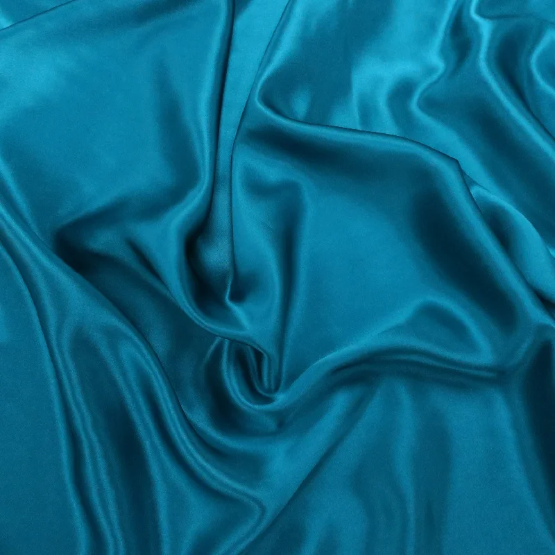 Silk Charmeuse Fabric Teal Solid 54" 100% Silk Travel unclassified dresses