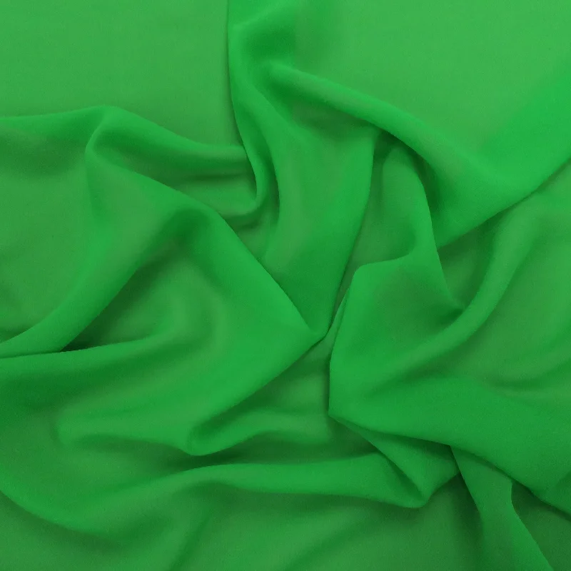 Silk Georgette Chiffon Fabric 54" Green Solid 10mm 100% Silk Pastel unclassified dresses