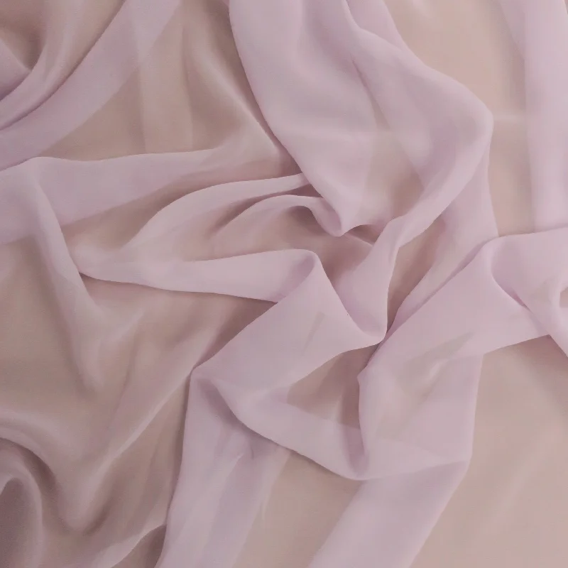 Silk Georgette Chiffon Fabric 54" Light Pink Solid 10mm 100% Silk Unique unclassified dresses