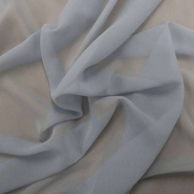 Silk Georgette Chiffon Fabric 54" Powder Blue Solid 10mm 100% Silk Boho unclassified dresses