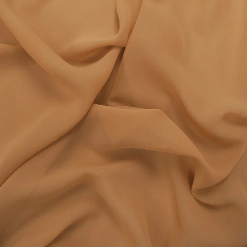 Silk Georgette Chiffon Fabric 54" Tan Solid 10mm 100% Silk Polka dot unclassified dresses