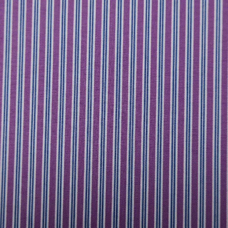 Soktas French Lilac and White Striped Finest Cotton Fabric Tiered unclassified dresses