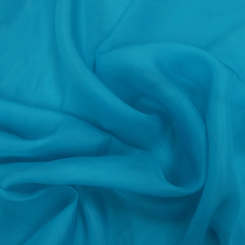 Solid Aqua Silk Organza Fabric 54" 8mm Affordable unclassified dresses