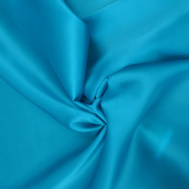 Solid Aqua Silk Satin Organza Fabric 54" 12mm Elegant evening unclassified dresses