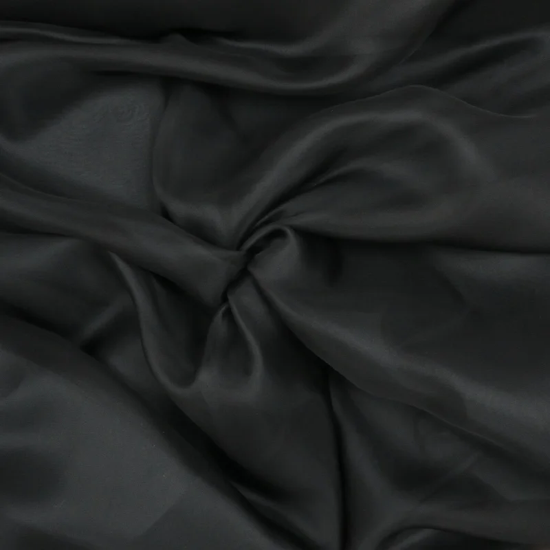 Solid Black Silk Organza Fabric 54" 8mm Everyday wear unclassified dresses