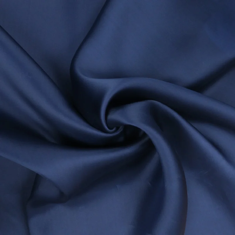 Solid Navy Blue Silk Satin Organza Fabric 54" 12mm Office unclassified dresses