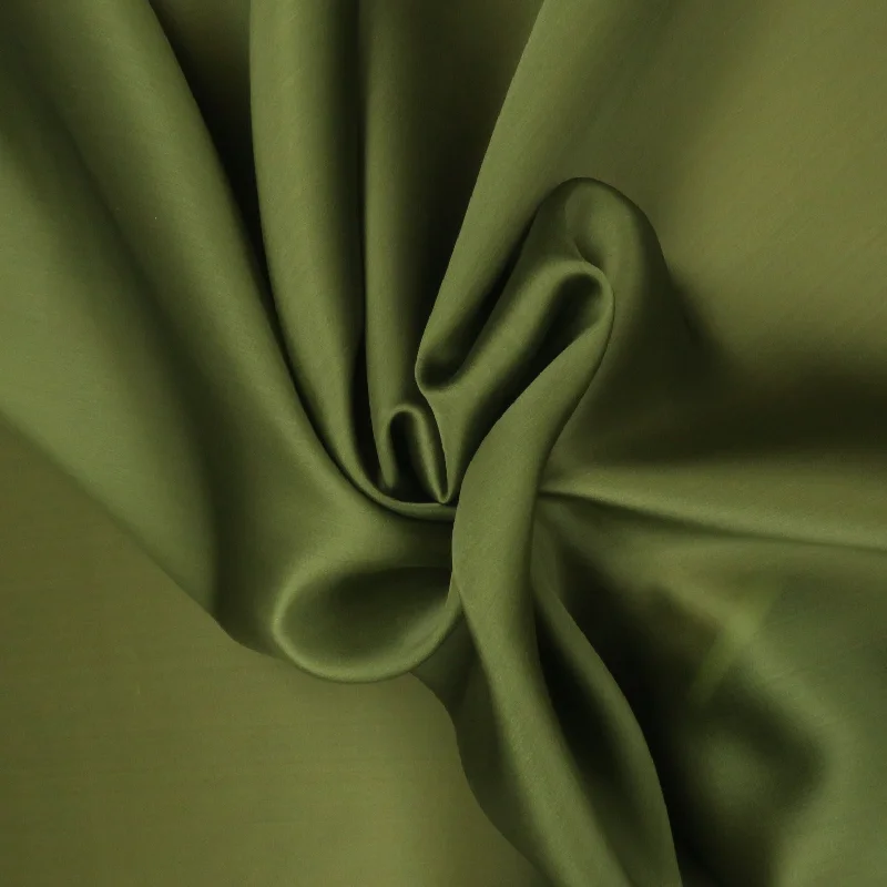 Solid Olive Green Silk Satin Organza Fabric 54" 12mm Soft fabric unclassified dresses