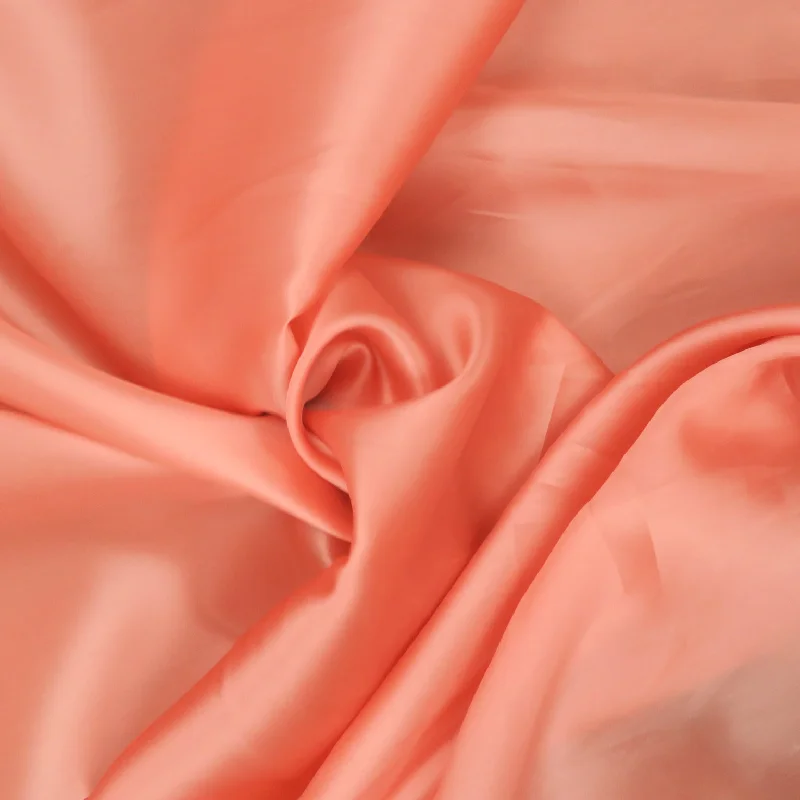 Solid Rose Gold Silk Satin Organza Fabric 54" 12mm Neutral tone unclassified dresses