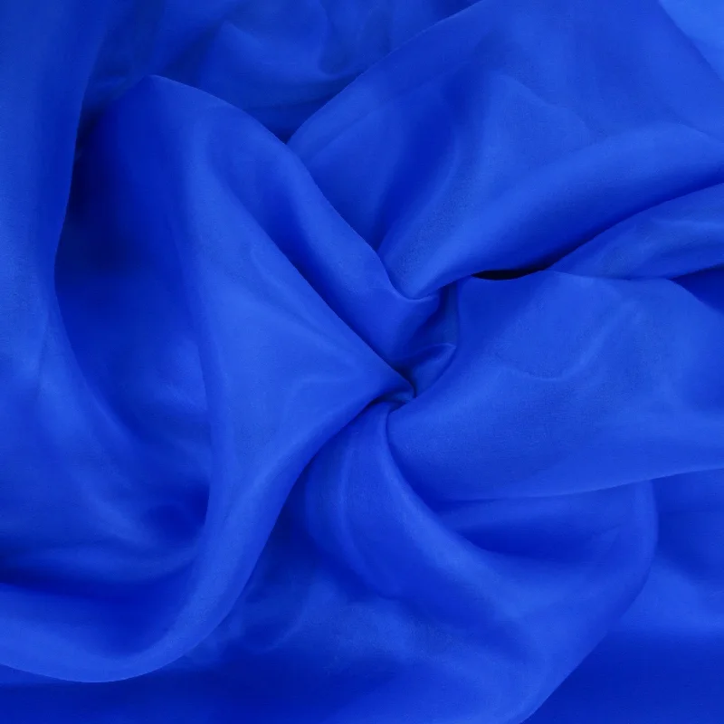 Solid Royal Blue Silk Organza Fabric 54" 8mm Casual unclassified dresses