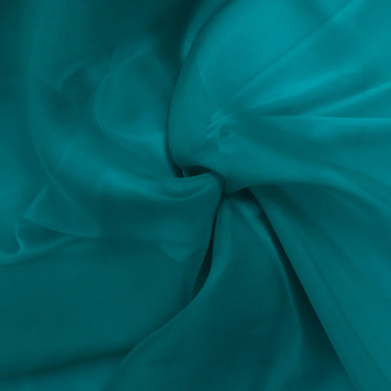 Solid Turquoise Silk  Organza Fabric 54" 8mm Unique unclassified dresses