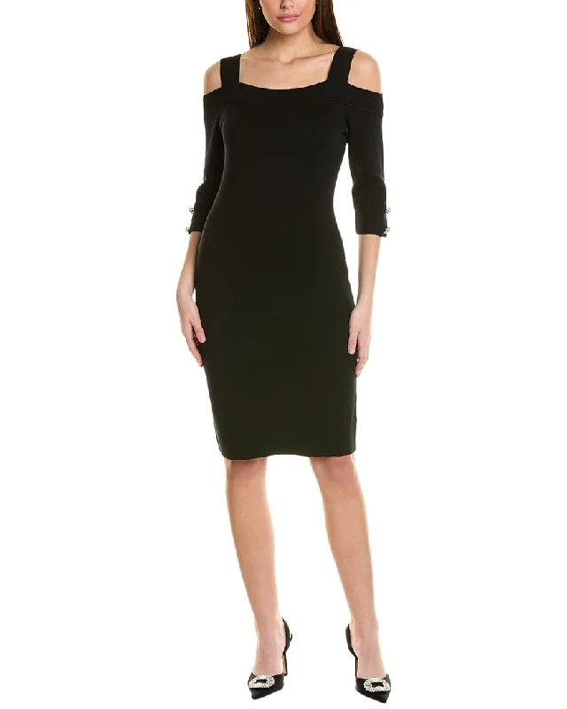 St. John Stretch Sheath Dress One-shoulder unclassified dresses