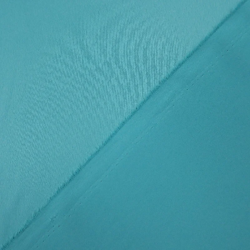 Teal Mint Recycled Polyester Blend Crepe Fabric Flowy unclassified dresses