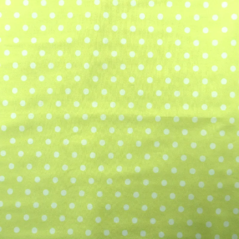 White Polkadots on Yellow Background Printed Cotton Smocked unclassified dresses